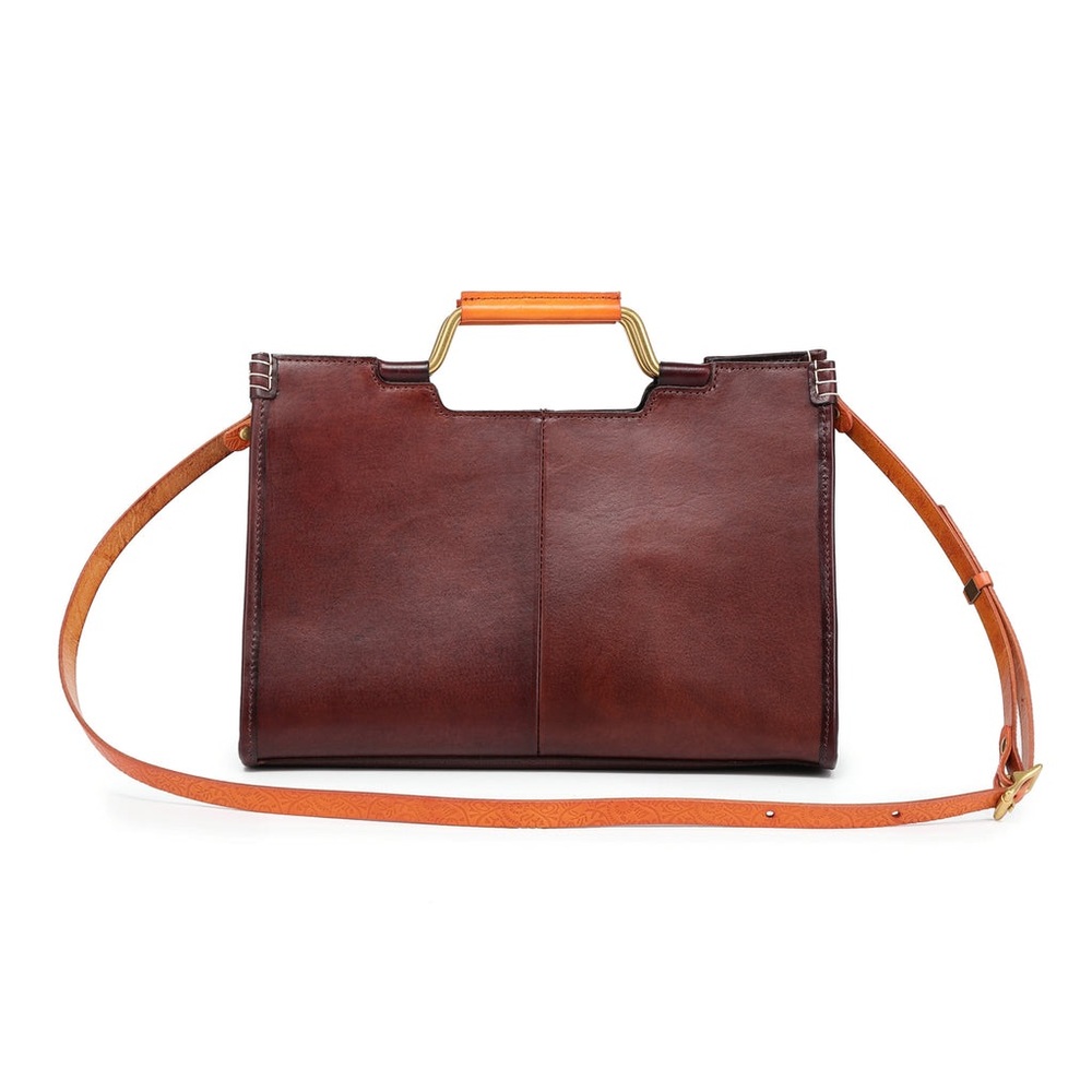 Old Trend Camden Convertible Medium Tote In Brown 100% Cowhide Leather MSRP $218 - Picture 15 of 16